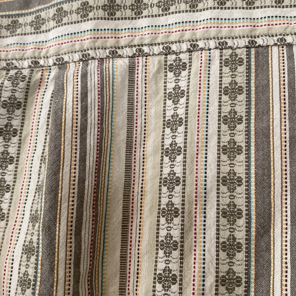 Prana Breathe Organic Cotton Striped, Embroidered Shirt w Pocket + MEASUREMENTS - Picture 11 of 11